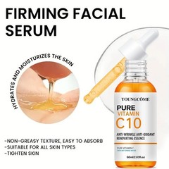Vitamin C Facial Serum Hyaluronic Acid Hydrating Brightening Skin Care