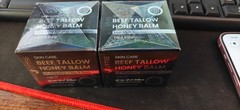 Uttse Beef Tallow Honey Balm for Men Face & Body 2-Pack NEW Sealed Manuka Honey