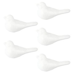 5Pcs Foam Cone Shaped Foam Tree Child Nativity Crafts Kids Birds
