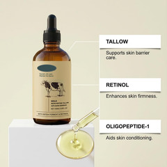 1Pcs Retinol Golden Micro Peptide Tallow Serum, Tallow-Based Facial Essence with