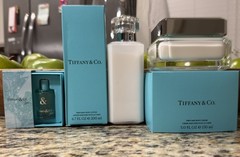 Tiffany & Co. 5.0 oz Perfumed Body Cream & Perfumed Body Lotion Set New In Box
