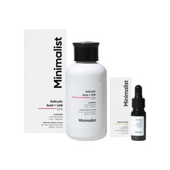 Minimalist Salicylic Acid + LHA 02% Face Cleanser + 10% Niacinamide Face Serum