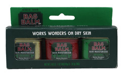Bag Balm Skin Moisturizer 3 oz Mini Tin Set of 3 Red Green Gold Vermont New