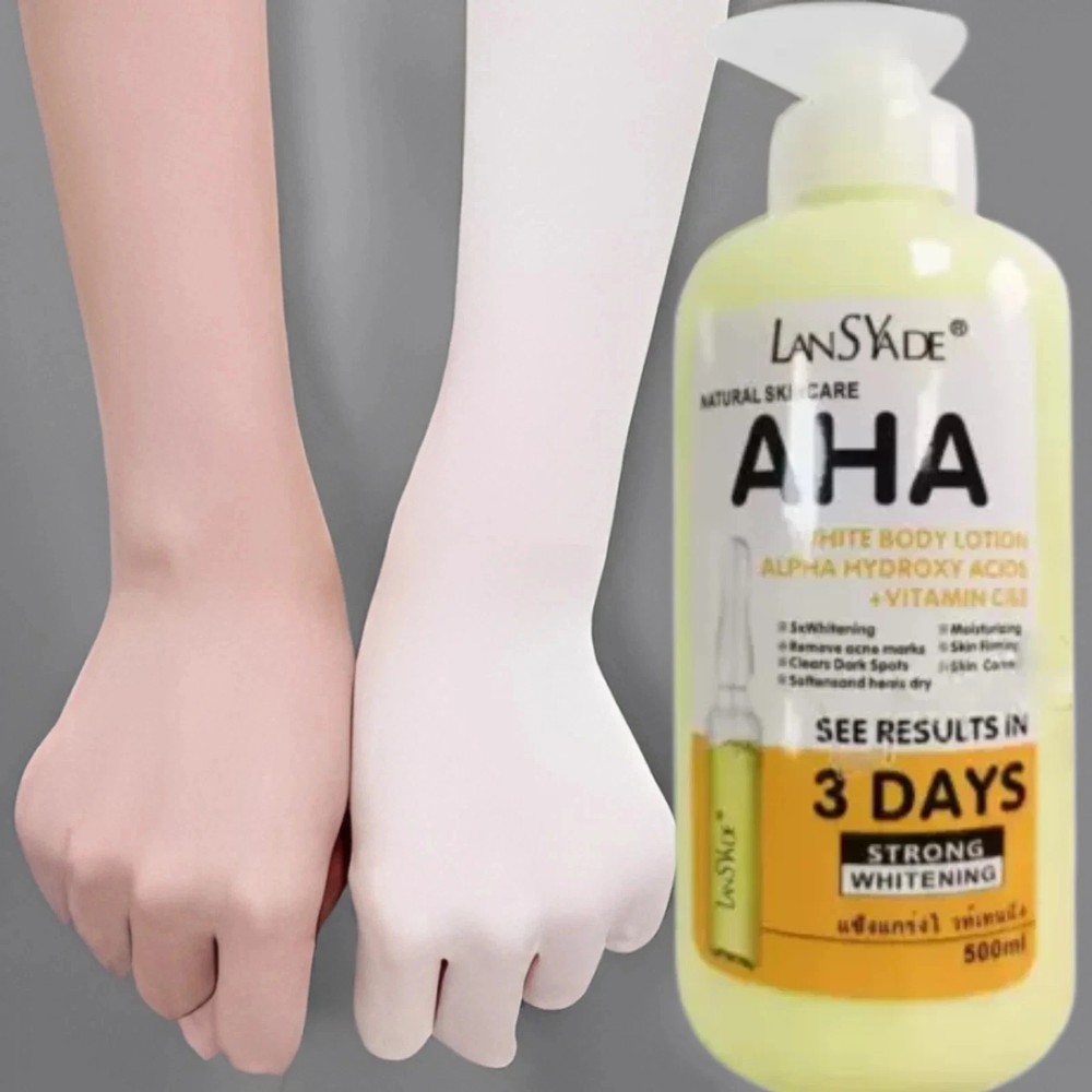 AHA Strong Brightening Body Cream Hydroxy Acid Vitamin C Whitening 500ml USA