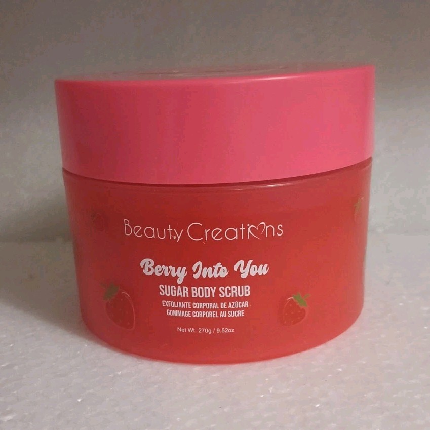 Beauty Creations Berry Into You Sugar Body Scrub Berry Scent 9.52oz