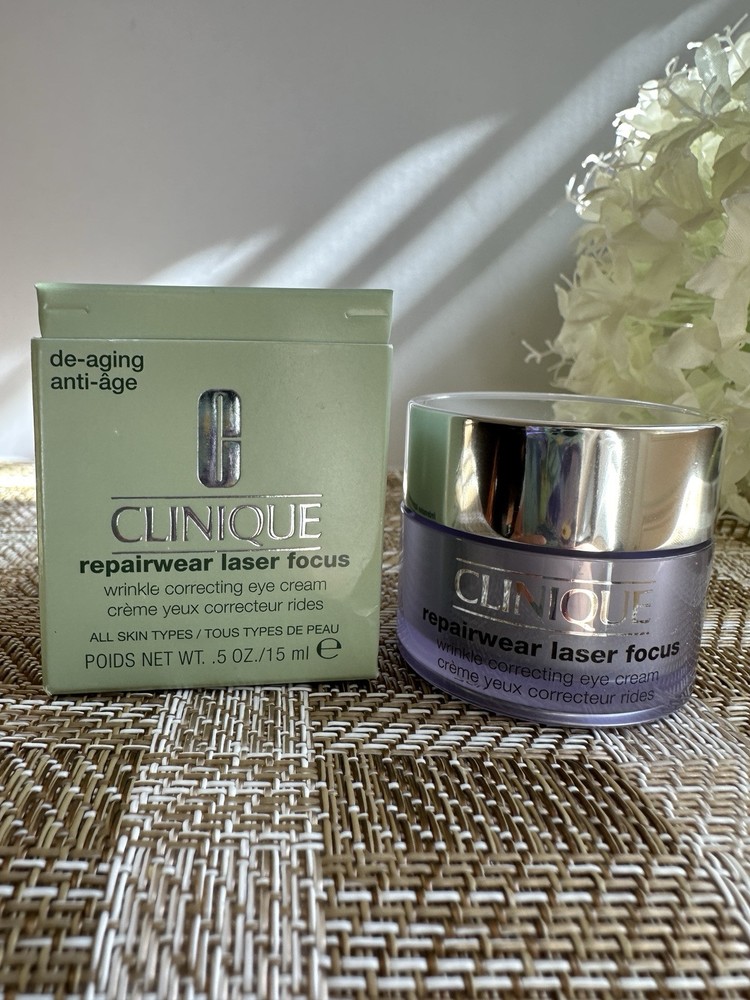 NIB-Clinique Repairwear Laser Focus Wrinkle Correcting Eye Cream – 15ml/0.5oz