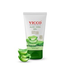 VICCO Aloe Vera Gel 150ml Natural Herbal Moisturizer for Face Body & Hair Care