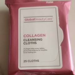 Global Beauty Care Collagen + Retinol Cleansing Cloths, Paraben-Free 25 Ct