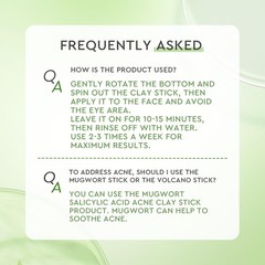 Glad2Glow Mugwort Clay Stick Mask, Face 0.88 Ounce (Pack of 1),