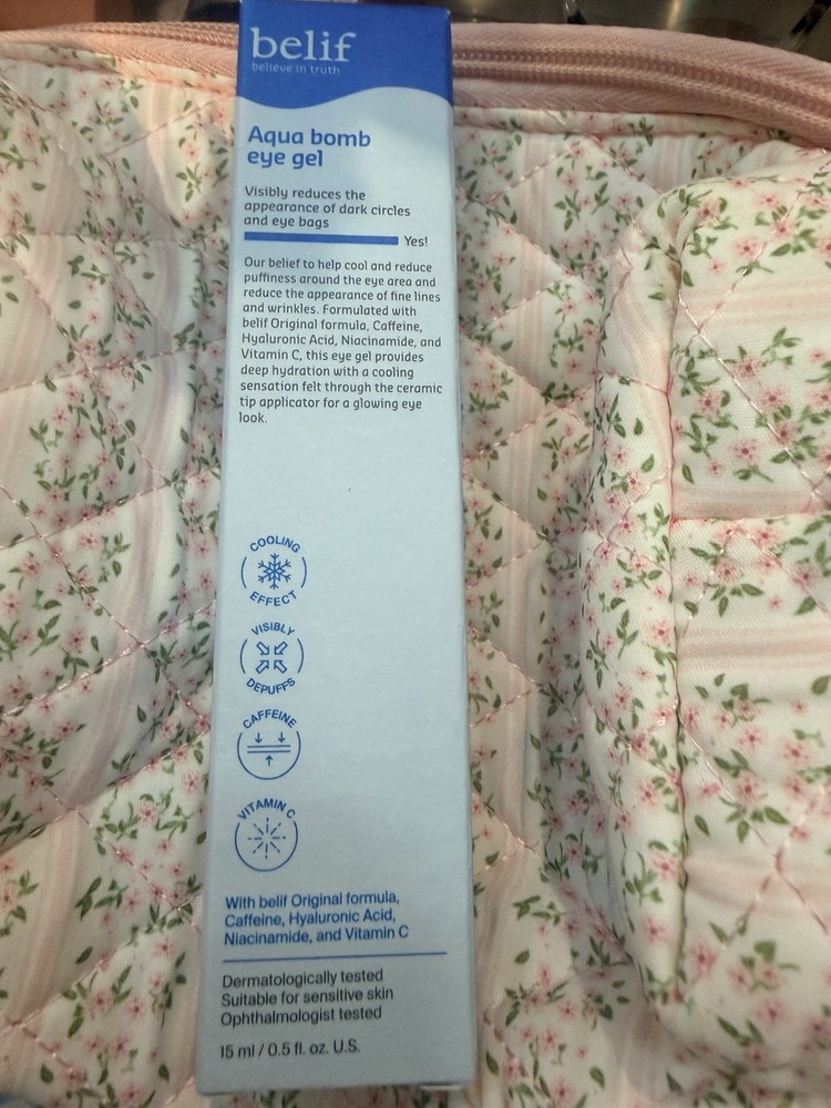 belif Aqua bomb Eye Gel Cooling Depuffing Dark Circles 15ml/0.5 fl oz