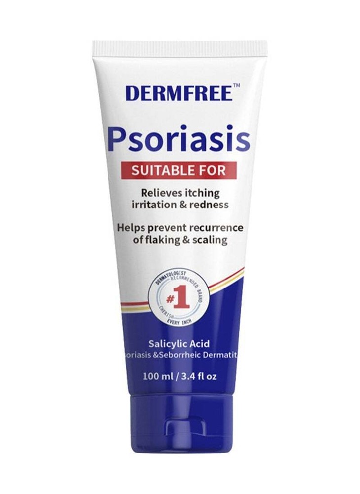 DERMFREE Psoriasis Control Body Cream Eczema Ointment with Salicylic 3.4 Ounces