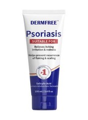 DERMFREE Psoriasis Control Body Cream Eczema Ointment with Salicylic 3.4 Ounces