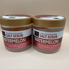 2X Dead Sea Collection watermelon Salt Scrub with Natural Dead Sea Minerals