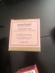evanhealy French Rose Clay w/ Moroccan Rhassoul Clay 2.1 oz Never Used Exp 6/20