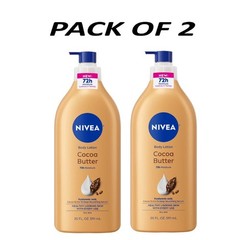 NIVEA Cocoa Butter Body Lotion with Deep Nourishing Serum, 20 Fl Oz