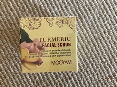 MOOYAM Turmeric Facial Scrub 100g Dead Sea Salt Cruelty-Free Acne ExfolIator NIB