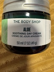 The Body Shop Aloe Soothing Day Cream Creme Sensitive Skin Vegan Calming 1.7 Oz