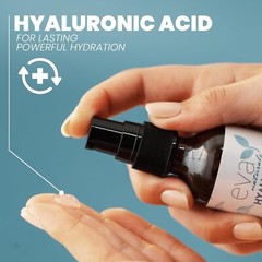 Eva Naturals Pure Hyaluronic Acid Serum For Face – Facial 2 Ounce (Pack of 1)