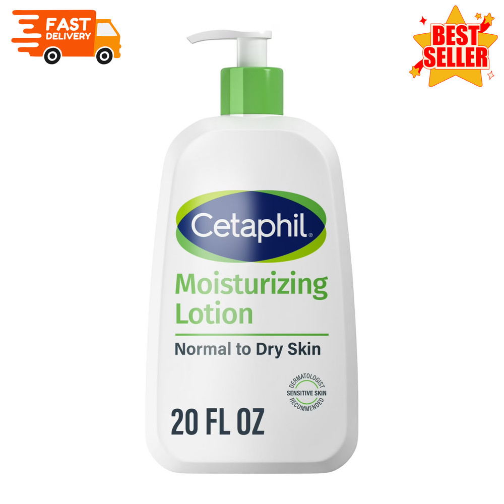Cetaphil Moisturizing Lotion Normal To Dry Skin Fragrance Free 20 fl oz New