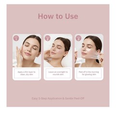 US SELLER Yuri Korean Beauty Collagen Night Wrapping Mask Facial75ml/2.53oz 2029