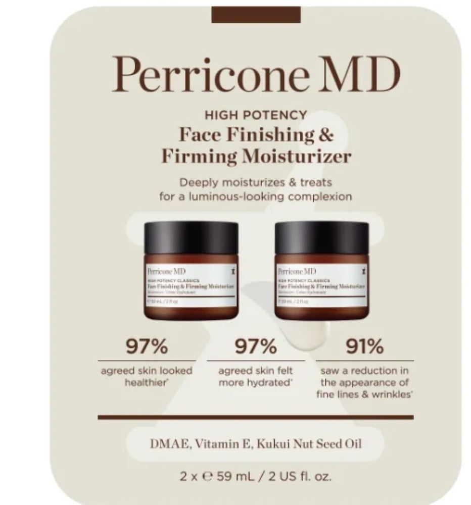 Perricone MD High Potency Face Finishing & Firming Moisturizer – 2 Pack 2 oz ea.