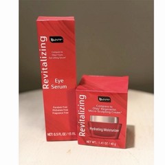 b•pure Revitalizing Eye Serum 0.5oz & Hydrating Moisturizer 1.41oz Paraben-Free