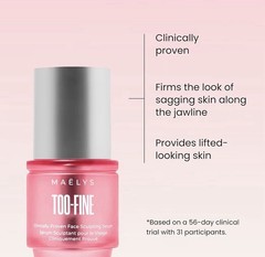 Maelys TOO-FINE Clinically Proven Face Sculpting Serum 15 mL. / 0.5 Fl. Oz.