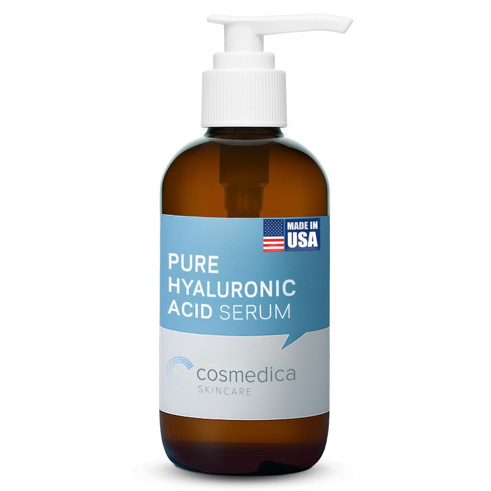 Hyaluronic Acid Serum for Skin 100% 8 Fl Oz (Pack of 1), MAROON