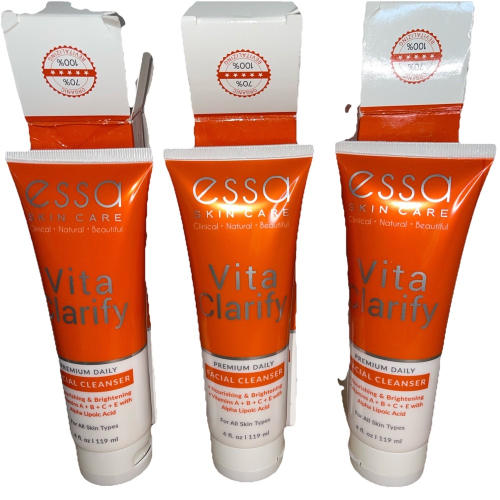 ESSA Skin Care Vita Clarify, Premium Daily Facial Cleanser, 4 oz NEW Sealed