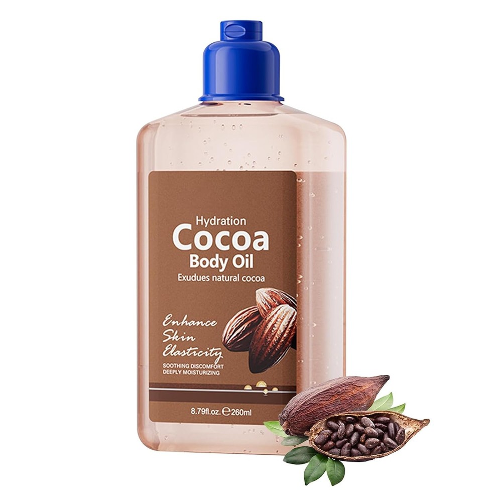 Cocoa Coconut Body Oil, Moisturizing & Fast-Absorbing, Vitamin E, 8.79 fl oz