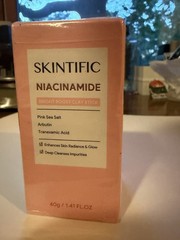 SKINTIFIC Bright Boost Niacinamide Clay Mask Stick Pink 1.41 fl oz Exp 2030
