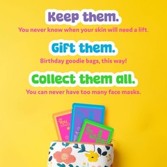 10 Face Mask Gift Set for Kids and Teens, Hydrating Sheet Masks