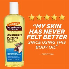 3 Pack Palmer&rsquo;s Cocoa Butter Body Oil, Vitamin E, 8.5 fl oz, Instant Glow Skin
