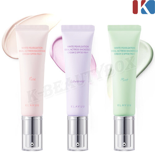 KLAVUU White Pearlsation Ideal Actress Backstage Cream 30g 3 Tone Up Cream NEW
