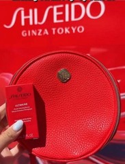 Shiseido Ultimune Power Mini Serum & Circle Zip Pouch Travel Bag