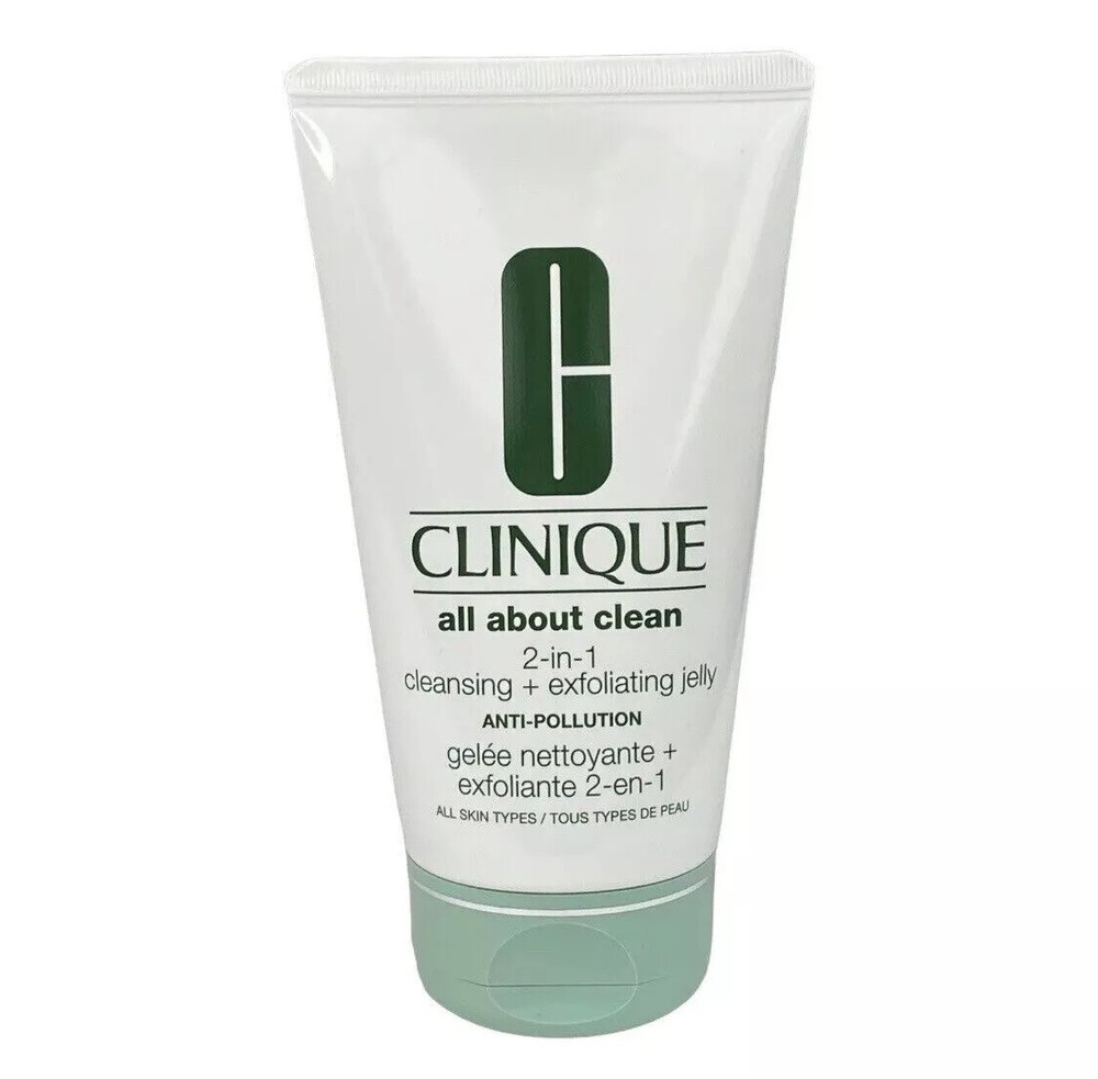 Clinique All About Clean 2-in-1 Cleansing + Exfoliating Jelly 5 oz Full Size