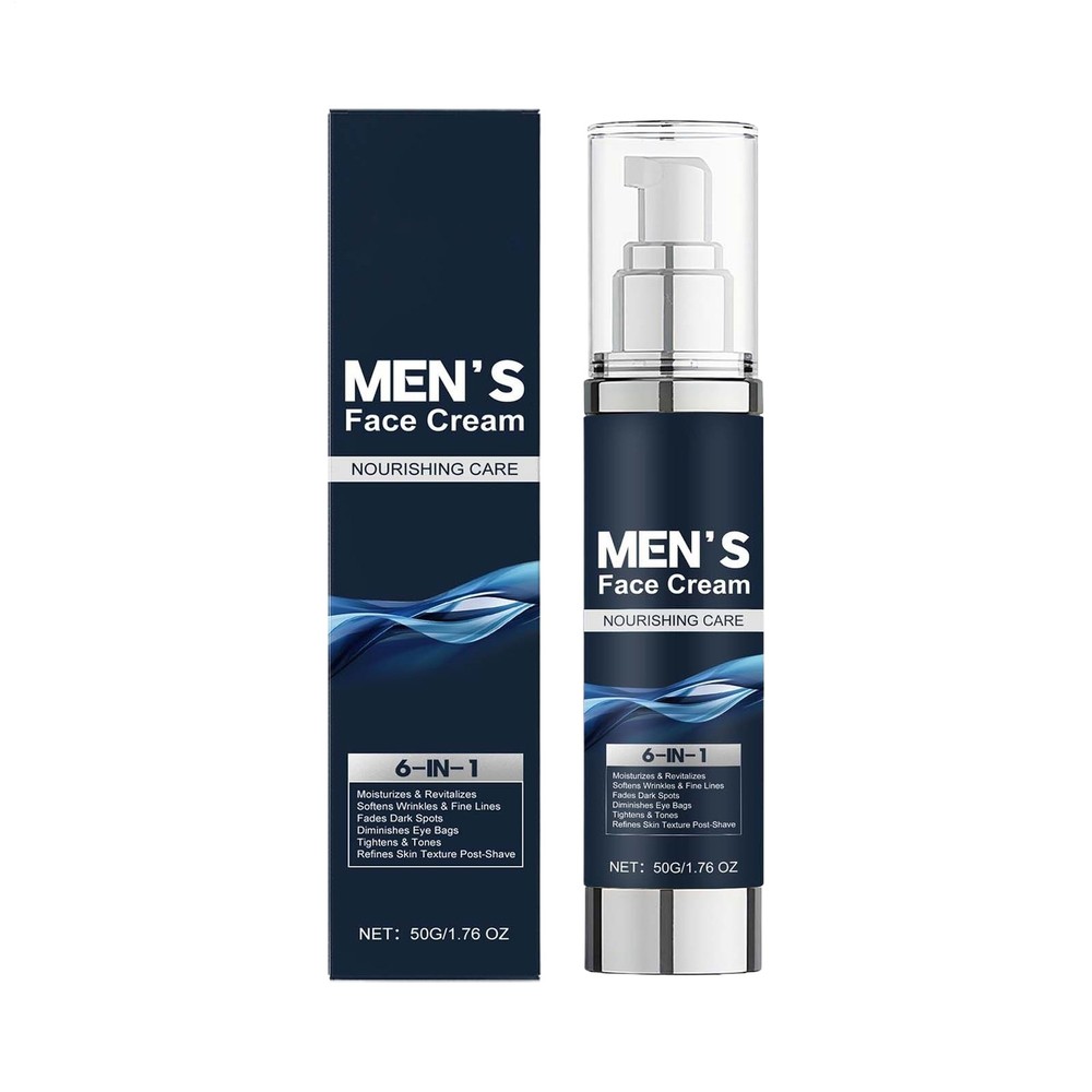 Face Particle Cream For Men 6 In 1 Anti Aging Cream Fights Eye Bags Dark Spots