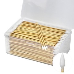 500PCS 6&Prime; Cotton Swabs in Storage Box Long Cotton Swab W/ Wooden Sticks Lint