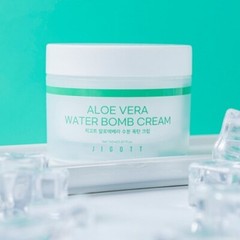 Jigott Aloe Vera Water Bomb Cream, Glowing and Nutritious Cream 150ml/5.1fl.oz