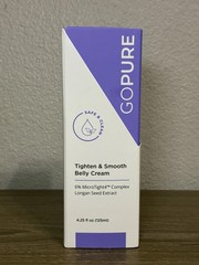 GoPure Tighten & Smooth Belly Cream 4.25 fl oz New/Boxed Exp 11/2027