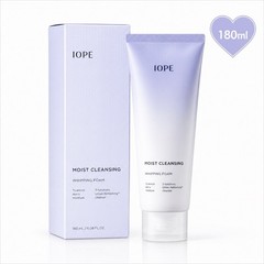 IOPE Moist Cleansing Whipping Foam Facial Cleanser 180ml Korean Deep Cleansing