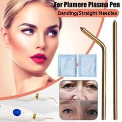 5 Pcs Fibroblast Plasma Pen Fading Spot Removal Tool Accessories Straight/Curved