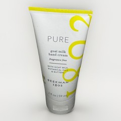 Beekman 1802 Pure Goat Milk Hand Cream, 2 oz, Fragrance Free – New no Box