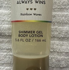 *New* LOVE / RAINBOW WAVES ~ SHIMMER GEL BODY LOTION ~ Bath & Body Works