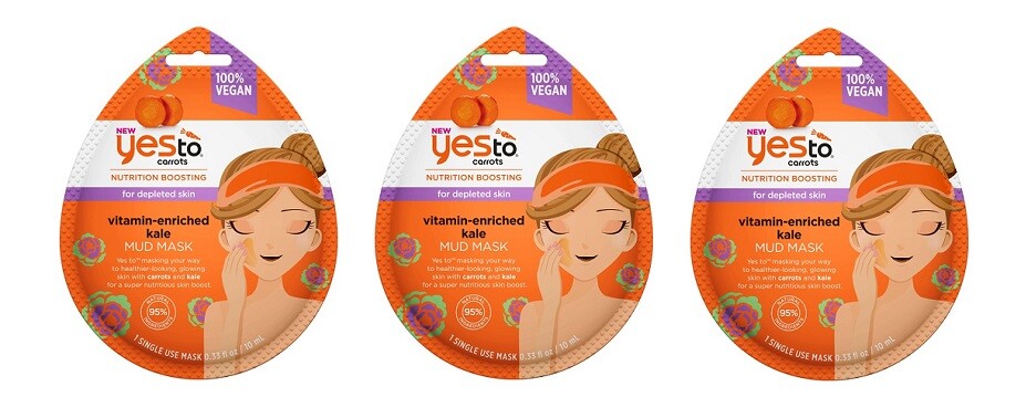 Yes To Carrots Nutrition Boosting Vitamin Enriched Kale Mud Mask (3 Pack)