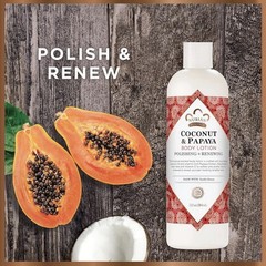 Nubian Heritage Coconut & Papaya Body Lotion 13 fl oz ×2 – Polishing Renewing