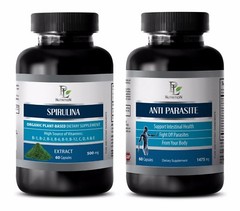 Parasite cleanse for humans – SPIRULINA – ANTI PARASITE COMBO – black walnut