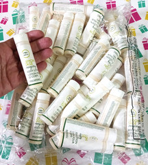 Lemon Sage energizing teatree body lotion. Lot of 40 travel size plastic bottles