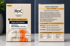 RoC Derm Correxion Dual Eye Cream Retinol & Peptides 2×0.34 oz Anti-Aging New