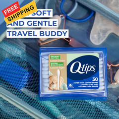 Q-Tips Organic Cotton Swabs Travel Size Toiletries, for Baby,